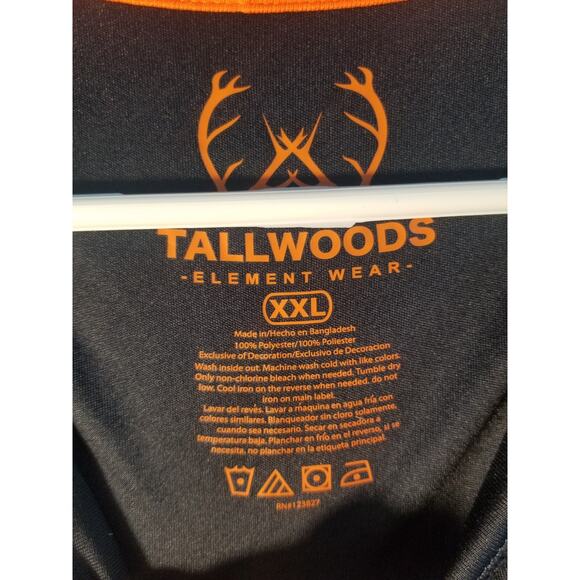 Tallwoods Men’s Element Wear Long sleeve Camo T-Shirt Size XXLarge Hunting Fish - Picture 2 of 4